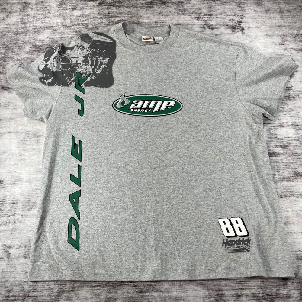 NASCAR Dale Earnhardt Jr 88 Amp Energy T-Shirt Gray XL Winners Circle Hendrick